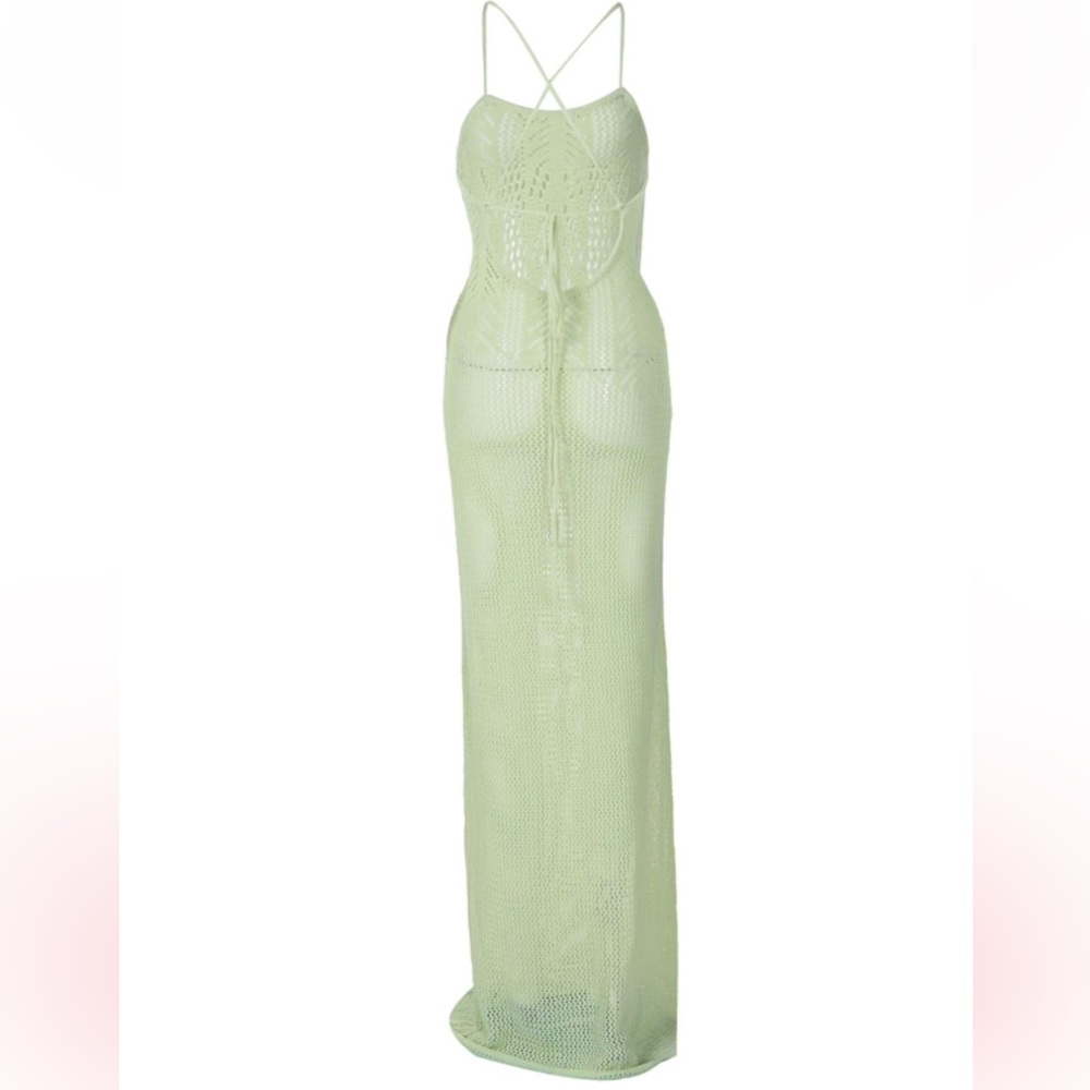 Green Knit Dress - Picture 4 of 6
